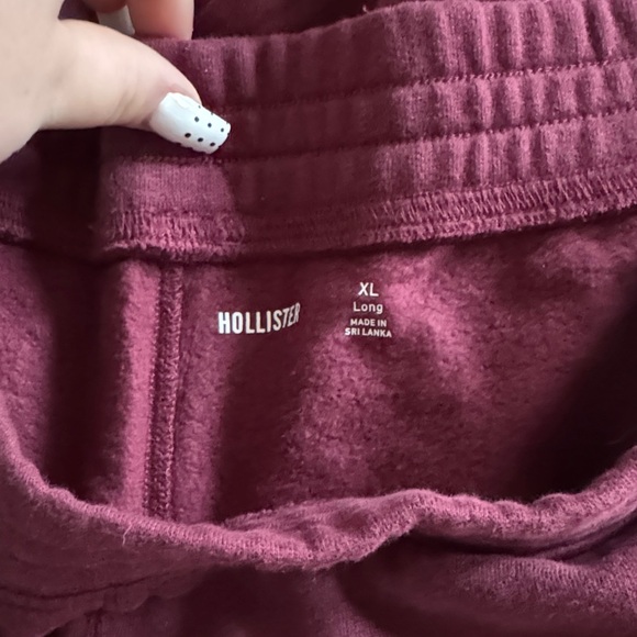 Hollister Burgundy Track Pants & Joggers - Picture 2 of 7